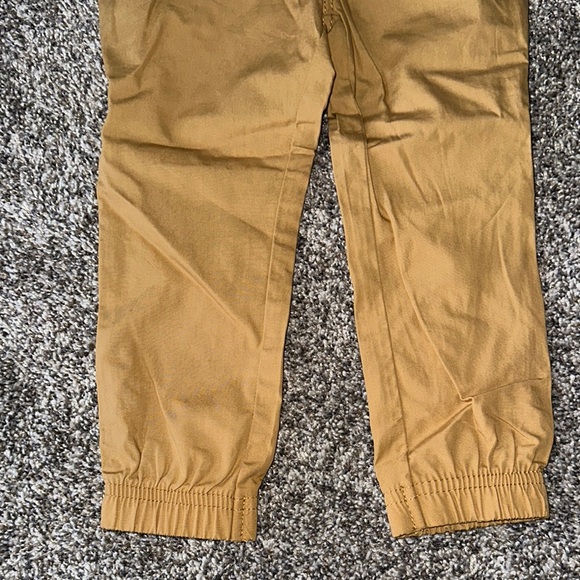 Yellow Sweatpants with Elastic Waistband and Reinforced Knees - Picture 7 of 7